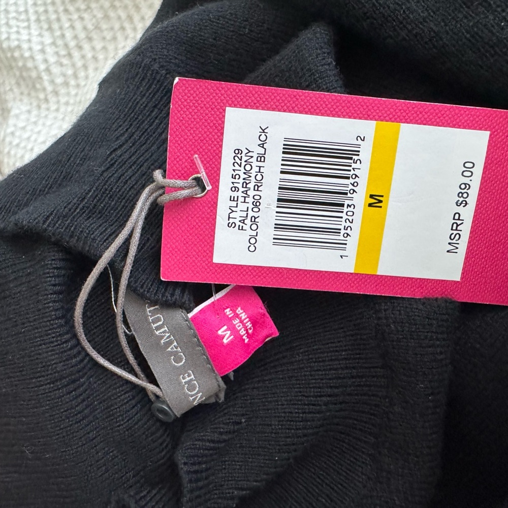 Vince Camuto Black Cowl Neck Sweater - Picture 5 of 5